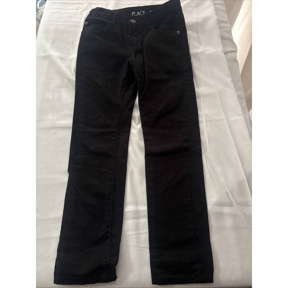 Children’s Place Black Skinny Jeans Boys Size 8 Adjustable Waist